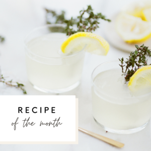 Fernandina Beach September Recipe Lemon Thyme Spritz