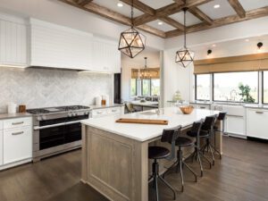 Staged kitchen ready for million dollar listing photos in Northeast Florida
