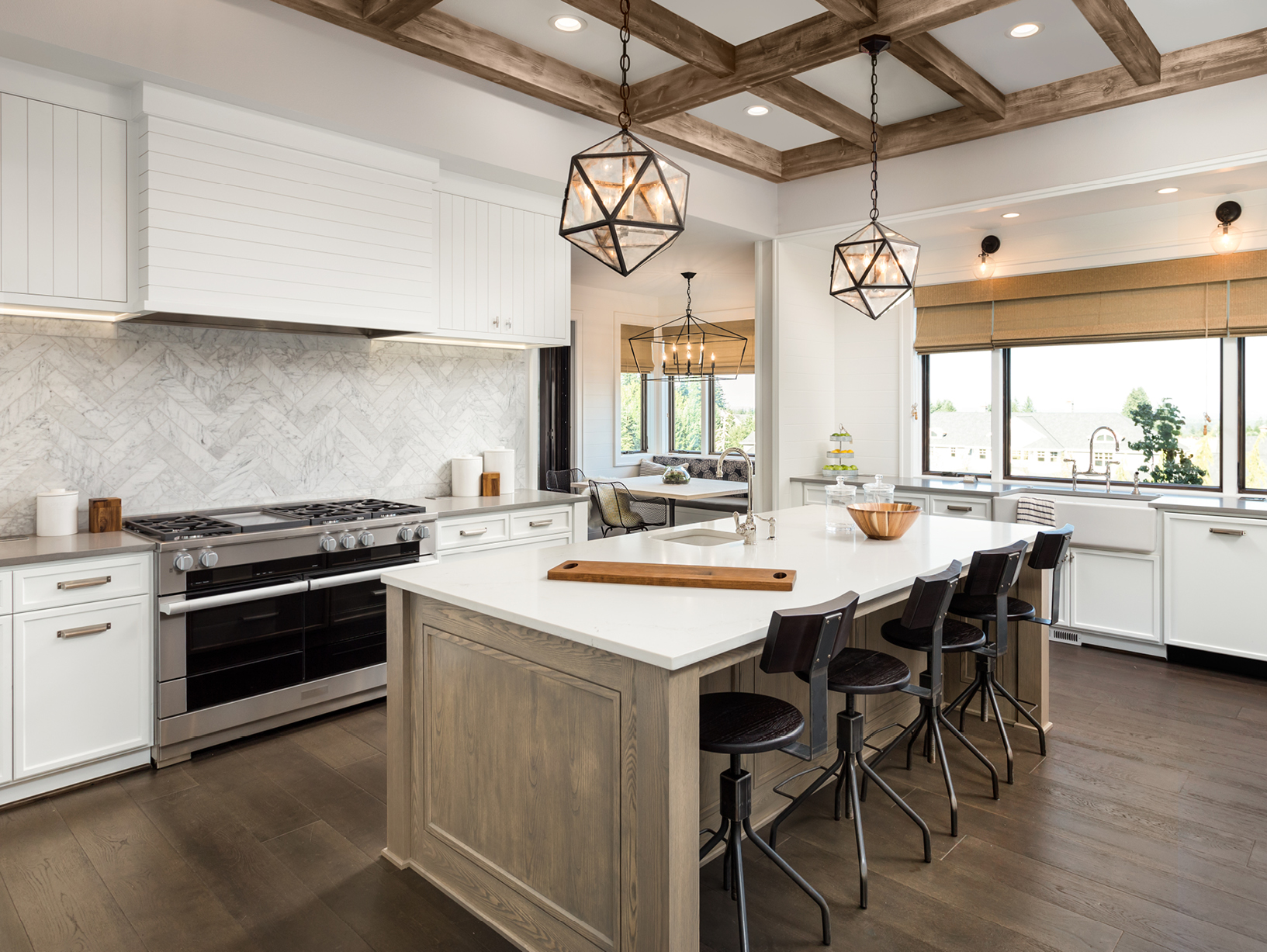 Staged kitchen ready for million dollar listing photos in Northeast Florida